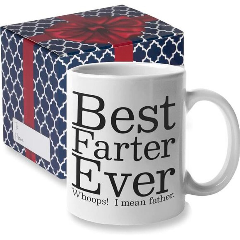 Funny Fathers Day Coffee Mug | Best Farter Ever Coffee Cup - Funny Fathers Day